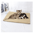 thumbnail image 1 of Home Self Warming Cats Bed Self Heating, Cats Dog Mat, Extra Warm Thermal Pet Pad for Indoor Outdoor Pet Pad Washable, with Heat Storage Aluminum Foil Lining Home Organization (Brown), 1 of 9