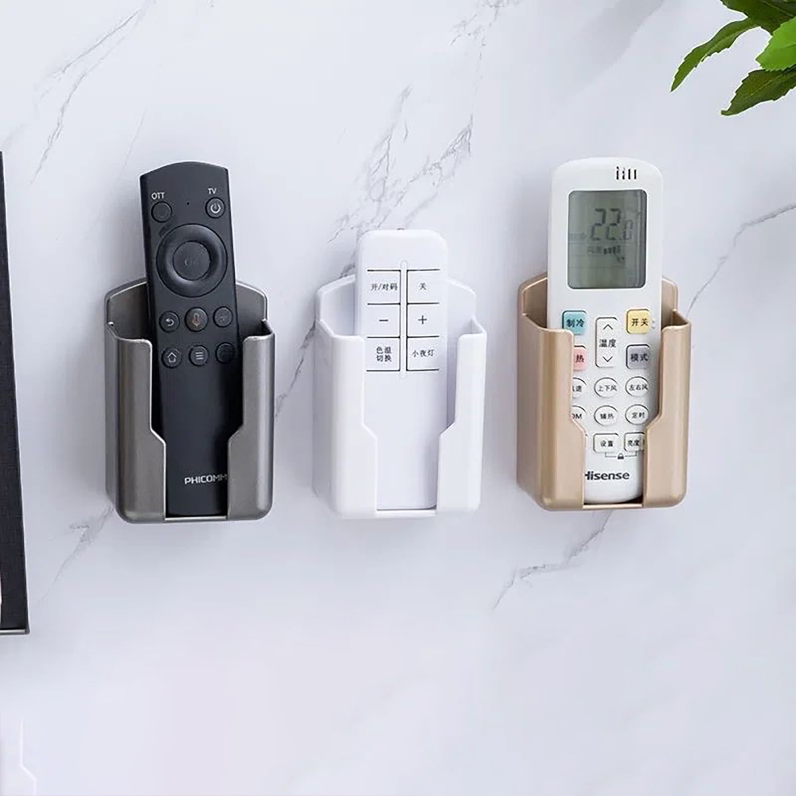 Remote Control Storage Rack Temu Home Set-top Box, Wall-mounted Remote Control Storage Rack, No Punching ...