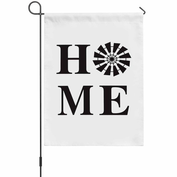 Home Sign Garden Flags For Outdoor, Windmill Rustic Farmhouse Small Double Side Yard Flags Weather Proof Garden Decor for Lawn Outside Holiday 12 x 18 Inches