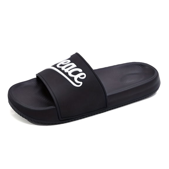 Home Silent Non-Slip Slippers | Beach Leisure and Bathroom Slippers, EVA Material, All-Season, Solid Color