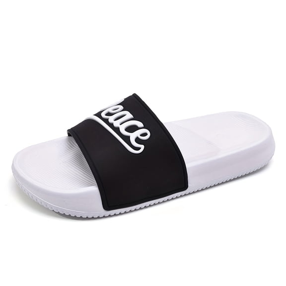 Home Silent Non-Slip Slippers | Beach Leisure and Bathroom Slippers, EVA Material, All-Season, Solid Color