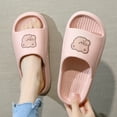 thumbnail image 1 of Home Slippers Cloud Woman Teddy Bear Summer Beach Slides Indoor Soft Sole Non Slip Eva Sandals Men Male Kawai Flip Flops Funny, 1 of 6