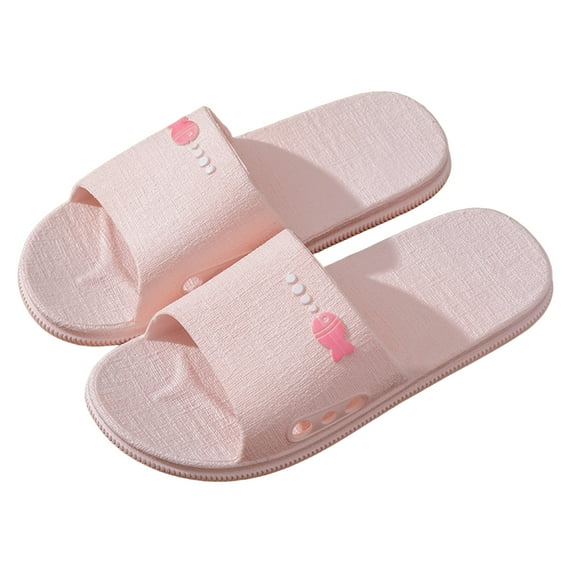 Home Slippers Fish Spit Bubble Indoor Non Slip Soft Bottom Bathroom Bath Home Outdoor Wear Men's Slippers
