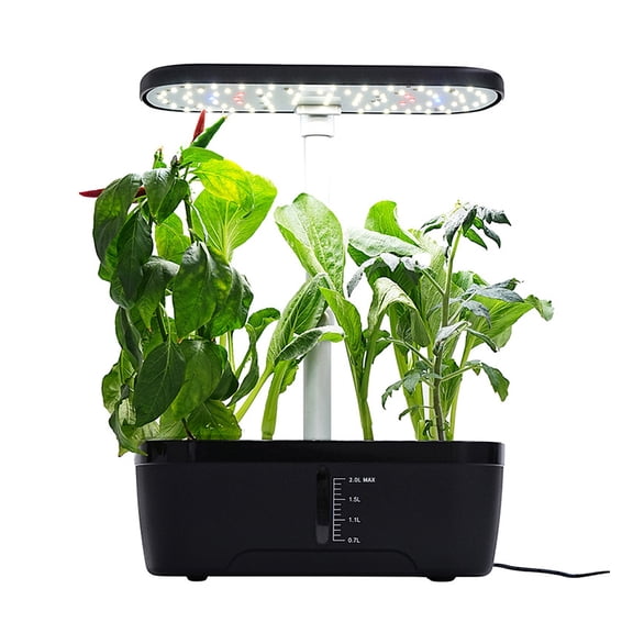 Home Small Power Black 6 Hole Smart Hydroponic Planter Intelligent Hydroponic Vegetable Growing Machine