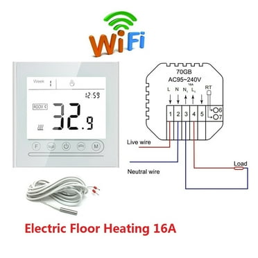 Home Smart Intelligent WiFi Thermostat Room Electric Water Gas Boiler Floor Heating Temperature Controller ,Save Energy