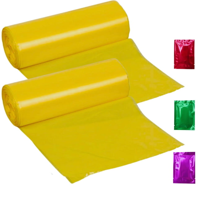 Home Smart Vanilla Scented Garbage Bags, 27.5x35in (Pack of 2, 24 Total) 26 Gallon Yellow Robust Leak Proof Plastic Trash Bag Office Kitchen Household Cleaning Supply & Bonus Snoep in Beperkte Oplage