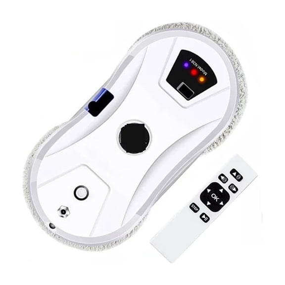 Home Smart Water Spray Window Cleaner Robot With Water Sprayer One-button Start Glass Tile Wall Cleaning Tool For Windows, Tiles, Bathrooms ,Efficient Deep Cleaning