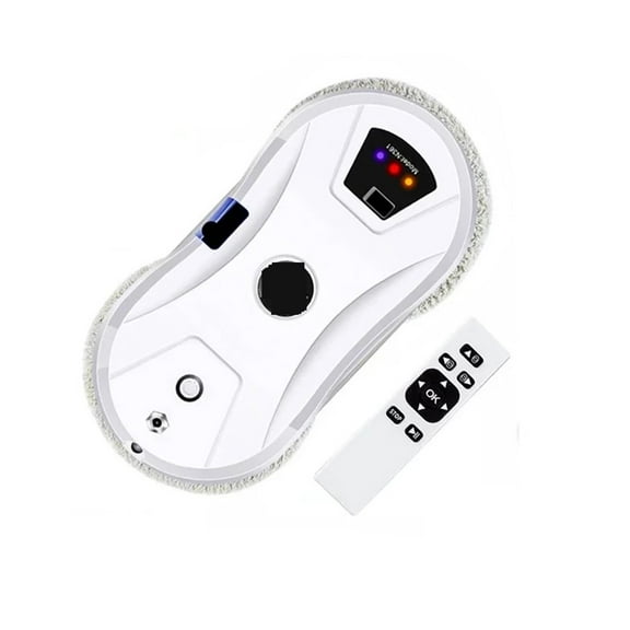 Home Smart Water Spray Window Cleaner Robot With Water Sprayer One-button Start Glass Tile Wall Cleaning Tool For Windows, Tiles, Bathrooms ,Slim Compact Design