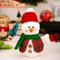 thumbnail image 1 of Home Snowman Decor Figurines Snowman Lighted Decorations Indoor Glowing Snowman LED Light Up Snowman Indoor Festive Fiber Optic Decorations,8.27inch, 1 of 5