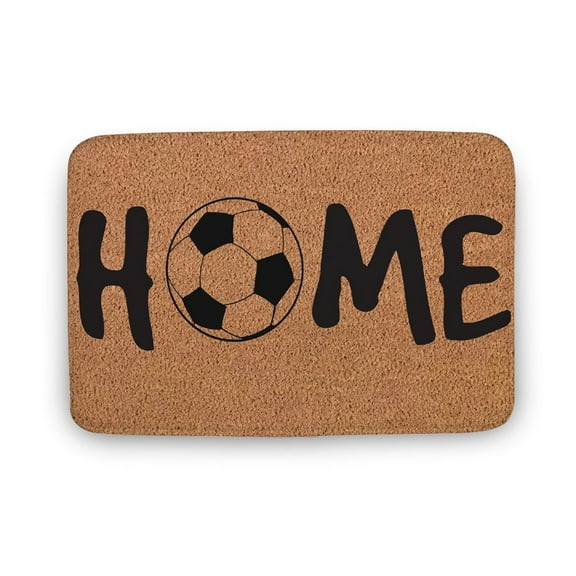 Home Soccer Ball Doormat, Soccer Sports Team Gift , Soccer Doormat, Funny Doormat, Welcome Mat Home Decor, Welcome Mat, Outdoor Mat,Home Doormat,Indoor Doormat,Front Back Door Mat 16x24