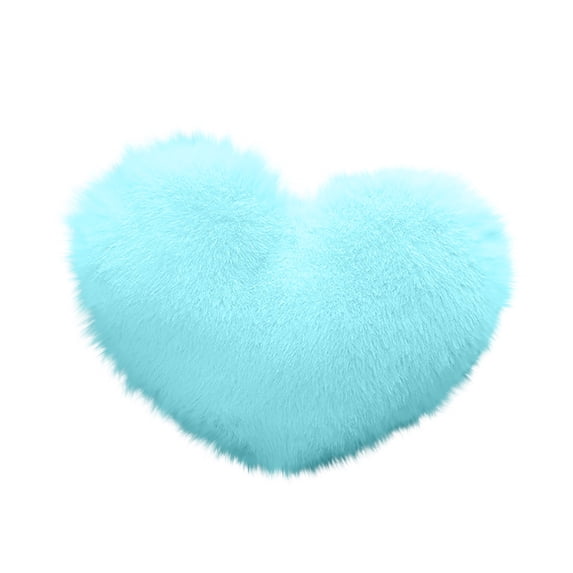 Home Sofa Living Room Heart Shaped Decorative Pillows, Cute Soft Puffy Pillows for Children's Room and Sofa Decor