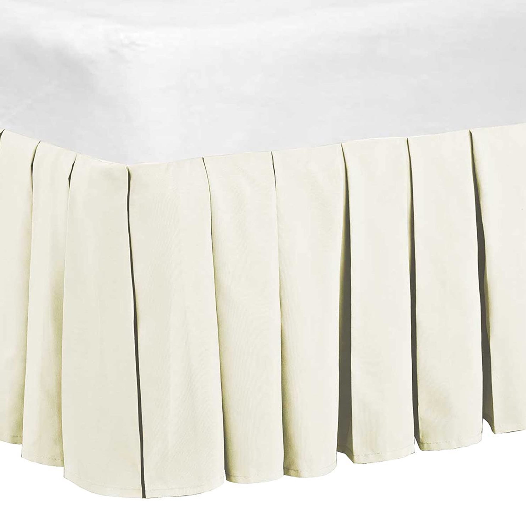 Jupon De Lit Brodé King Size Allyson Kent Blanc - Coton, Motif Floral, Neuf Sans étiquette