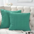 thumbnail image 1 of Home Soft Things 2 Piece Cable Knit Throw Pillow Cover - Blue Turquoise - 20" x 20", 1 of 7