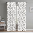 thumbnail image 1 of Home Soft Things 2 Piece Magnolia Embroidered Curtain Set - White/Cream - 54" x 96", 1 of 5