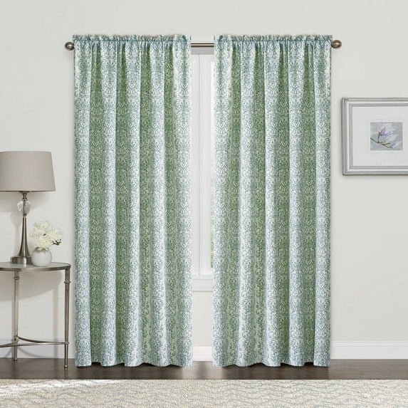 Home Soft Things 2 Piece Mayfair Curtain Set - Lime - 60" x 84"
