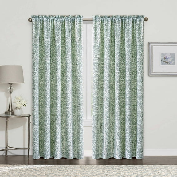 Home Soft Things 2 Piece Mayfair Curtain Set - Lime - 60" x 84"