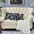 thumbnail image 1 of Home Soft Things 2 Piece Printed Microfiber Throw Pillow Cover Set - La Boheme Black - 14" x 26", 1 of 5