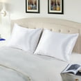 thumbnail image 1 of Home Soft Things 32 Momme Silk Cotton Pillow Sham Pillow Cover 1 piece- White- 20"x36", 1 of 7
