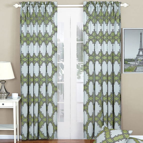 Home Soft Things 4 Piece Dobson Curtain and Pillow Cover Combo - Mosstone - 70" x 84"/20" x 20"