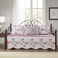 thumbnail image 1 of Home Soft Things 4 Piece Embroidered Daybed Bedspread Set - Hydrangea - 75"x39", 1 of 15