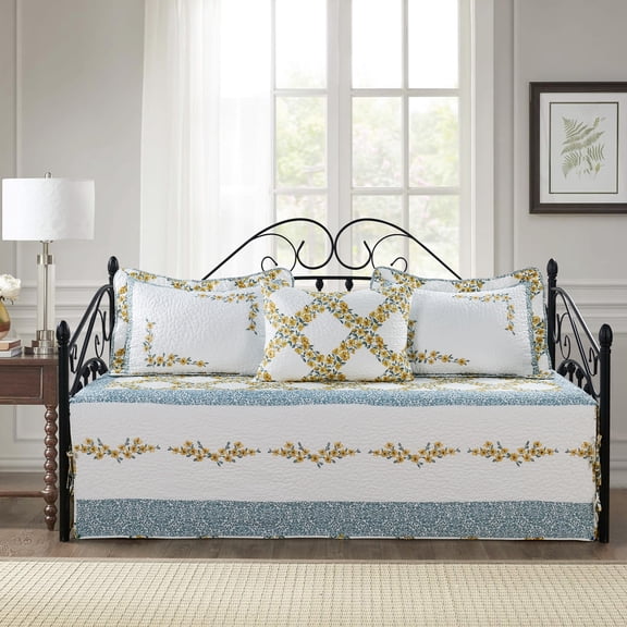 Home Soft Things 4 Piece Embroidered Daybed Bedspread Set - mimi - 75"x39"
