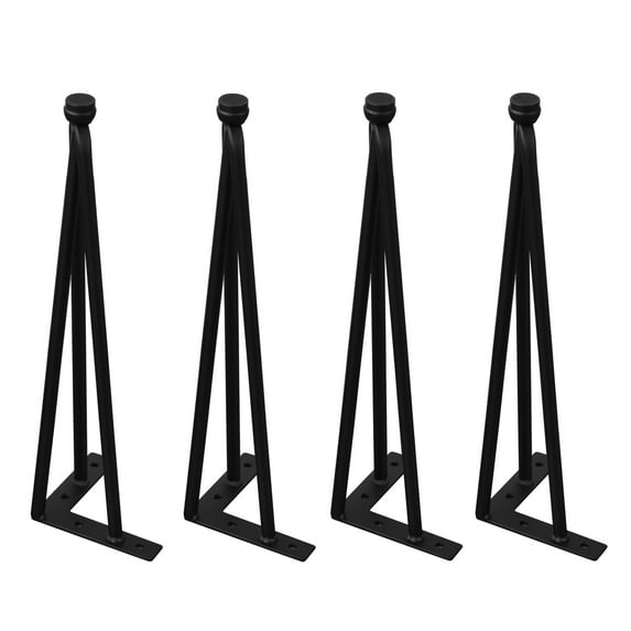 Home Soft Things 4 Piece Hairpin Metal Table Legs Furniture Legs Tripod 19" (4 pc)