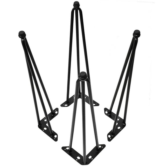 Home Soft Things 4 Piece Hairpin Metal Table Legs Furniture Legs Tripod 20" (4 pc)