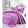 thumbnail image 1 of Home Soft Things 4 Piece Matte Satin Bedspread Set - Purple - Ovesize Queen (110" x 120"), 1 of 5