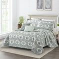 thumbnail image 1 of Home Soft Things 5 Piece Printed Microfiber Quilts Bedspread Set - Legacy - Oversize King (122" x 106"), 1 of 7