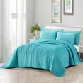 thumbnail image 1 of Home Soft Things 5 Piece Velvet Quilted Bedspread Set - North Sea - Oversize King (122" x 106"), 1 of 7