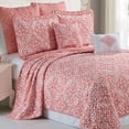thumbnail image 1 of Home Soft Things 7 Piece Printed Microfiber Quilts Bedspread Set - Revington - Queen (90" x 90"), 1 of 6