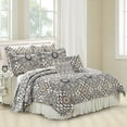 thumbnail image 1 of Home Soft Things 7 Piece Printed Microfiber Quilts Bedspread Set - Tradewinds - King (102" x 90"), 1 of 6