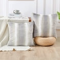 thumbnail image 1 of Home Soft Things Beckie Stripe fauxfur Throw Pillow Covers Set of 2, NO INSERT 20'' x 20'' - Vapor, 1 of 8