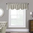 thumbnail image 1 of Home Soft Things Bedford Linen Valance Set - 2 Pcs - Grey - 60"x19", 1 of 6