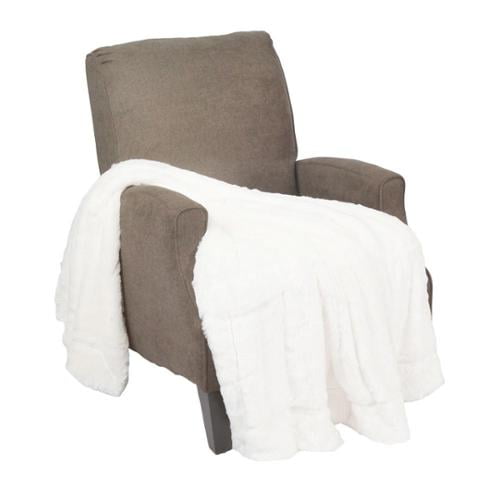 Home Soft Things Belardo FauxFur Throw Light Blue 50" x 70" Woven