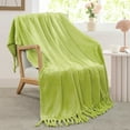 thumbnail image 1 of Home Soft Things Braided Throw - Oasis Green - 50" x 60", 1 of 5