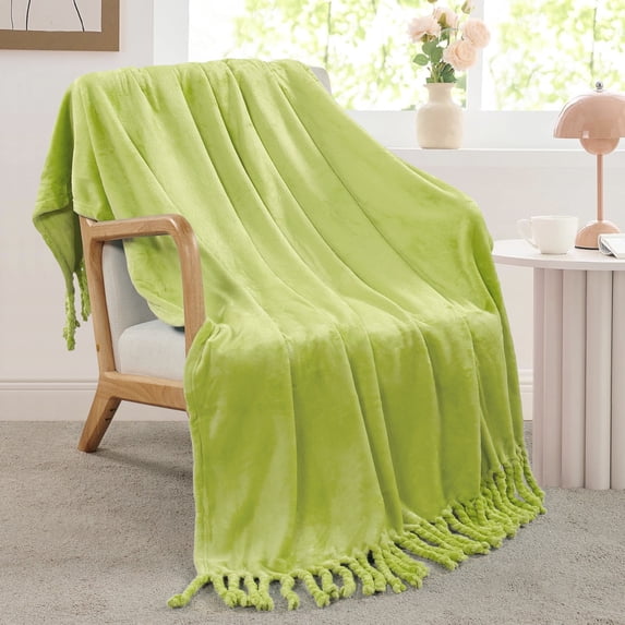 Home Soft Things Braided Throw - Oasis Green - 50" x 60"