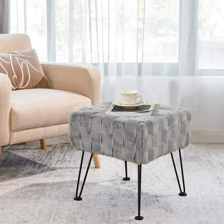 Faux fur stool walmart deals