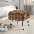 thumbnail image 1 of Home Soft Things Bubble Textured Stool Ottoman - Taupe - 17'' x 17'' x 17'', 1 of 7