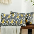 thumbnail image 1 of Home Soft Things Canary 2 Piece Throw Pillow Cover - Gray/Lemon - 14" x 26", 1 of 6