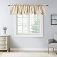 thumbnail image 1 of Home Soft Things Chain Embroidery Valance Set - 2 Pcs - Cream - 60"x19", 1 of 7