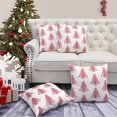 thumbnail image 1 of Home Soft Things Christmas Throw Pillow Cover 4 Piece Set - Curly Tree Chilli Pepper - 20" x 20", 1 of 9