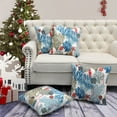 thumbnail image 1 of Home Soft Things Christmas Throw Pillow Cover 4 Piece Set - Under The Sea-Cloud Blue - 20" x 20", 1 of 8