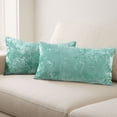thumbnail image 1 of Home Soft Things Crushed Velvet 2 Piece Throw Pillow Cover Set - North Sea - 14" x 26", 1 of 7