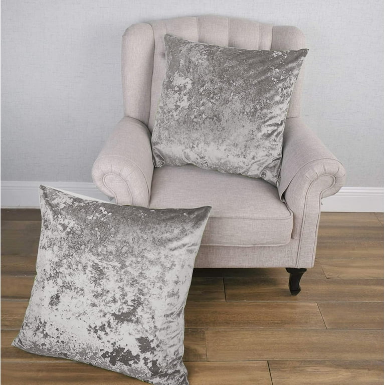 Home Soft Things Crushed Velvet 2 Piece Throw Pillow Cover Set