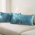 thumbnail image 1 of Home Soft Things Crushed Velvet 2 Piece Throw Pillow Cover Set - Storm Blue - 14" x 26", 1 of 6