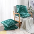 thumbnail image 1 of Home Soft Things Crushed Velvet 4 Piece Throw Pillow Cover Set - Sapphire - 20" x 20", 1 of 6