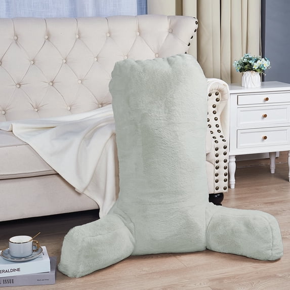 Home Soft Things DO-IT-YOURSELF Faux Fur Bedrest Pillow Backrest Pillow - Moonstruck - 28" x 30" x 17"