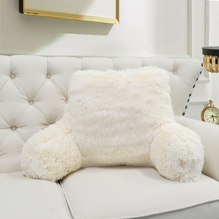 Home Soft Things Shaggy Faux Fur Bedrest Filling Set