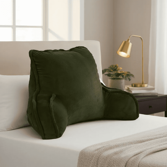 Home Soft Things Super Soft Bedrest Pillow w/ Arms - 20x18x17" - Avocado